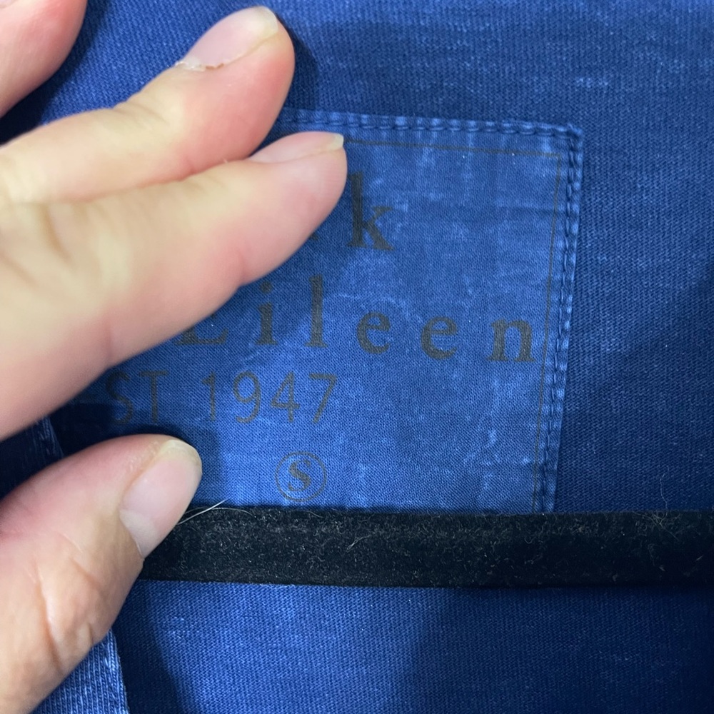 Frank & Eileen Lauren Polo Mini Shirt Dress S In Mineral Navy Worn Once Denim - Picture 7 of 13